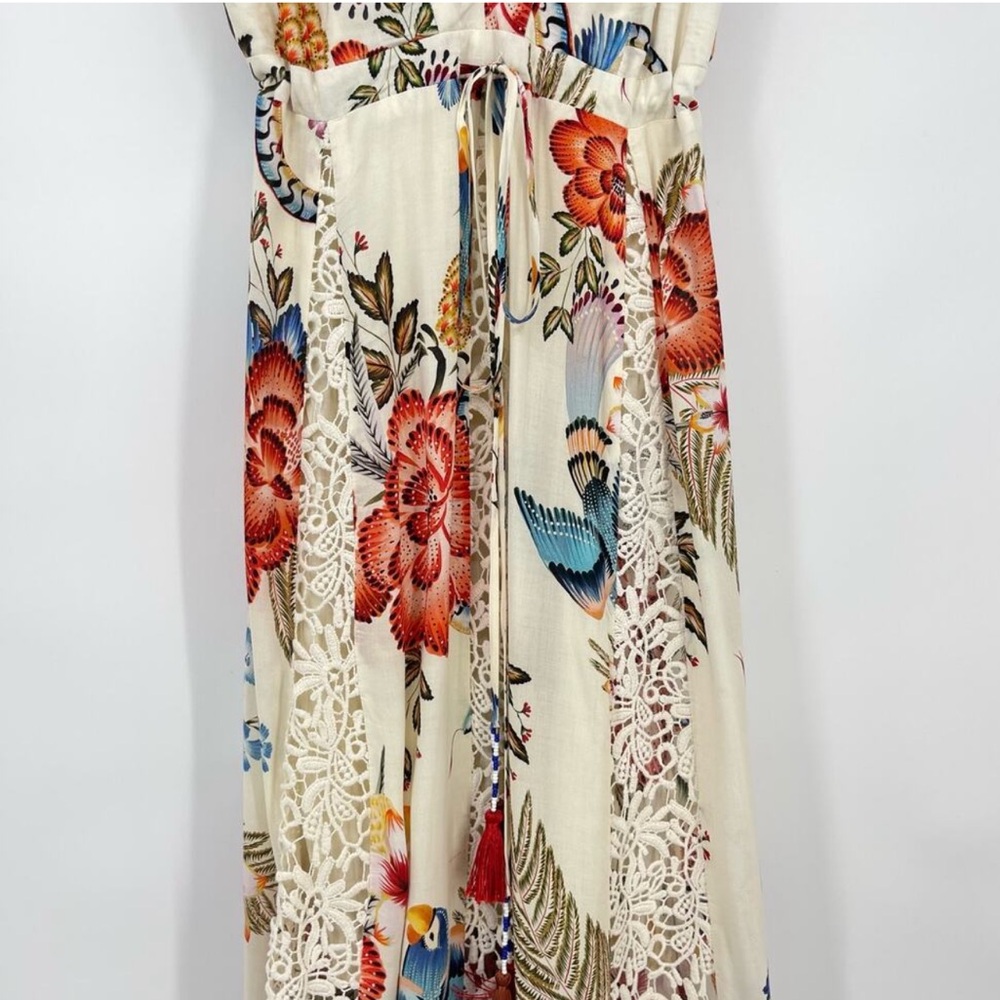 Farm Rio Floral Lace Trim Dress - Picture 7 of 12